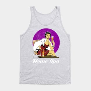 Home Spa, Beer, Day off, Strong woman, Pop art Tank Top